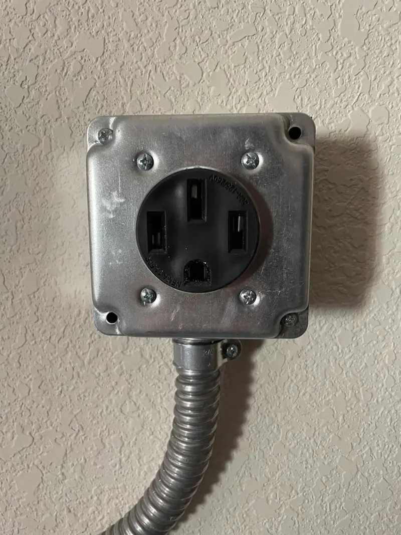 NEMA 14-50 outlet installed for Smart Home Electrical in Canton